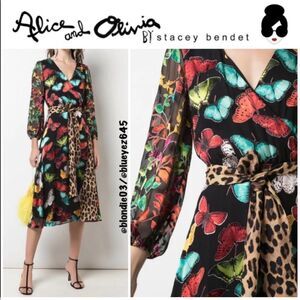 Alice + Olivia “Jesse” Midi Dress 2 NWT